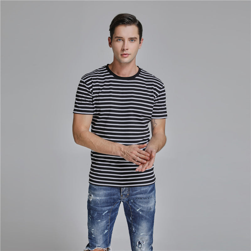 Slim Fit Muscle Gym Men T Shirt Men Rugged Style Workout Tee Tops Spring and Summer Short Sleeve T-shirt Men's Fashion Wear Half Sleeve Short Sleeve round Neck