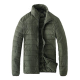 Down Jacket Men's Autumn and Winter Lightweight Stand Collar Casual plus Size Retro plus Size Men Winter Outfit