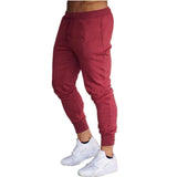 Mens Sweatpants Sports and Fitness Running Trousers Solid Color Casual Running
