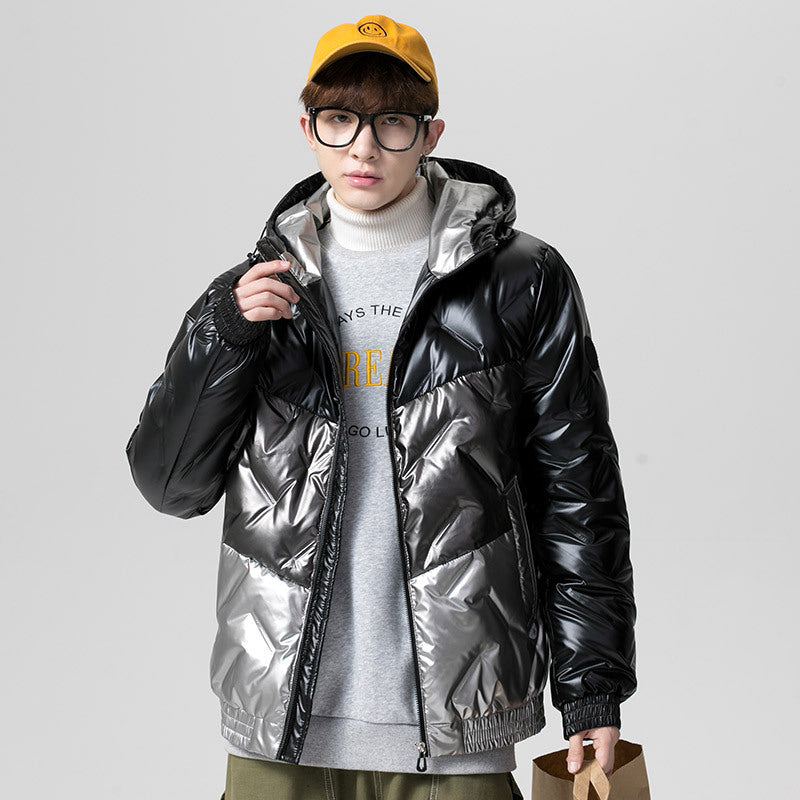 Men's Winter plus Size Vintage Top down Jacket Daily Men's Warm and Loose Coat Men down Coat