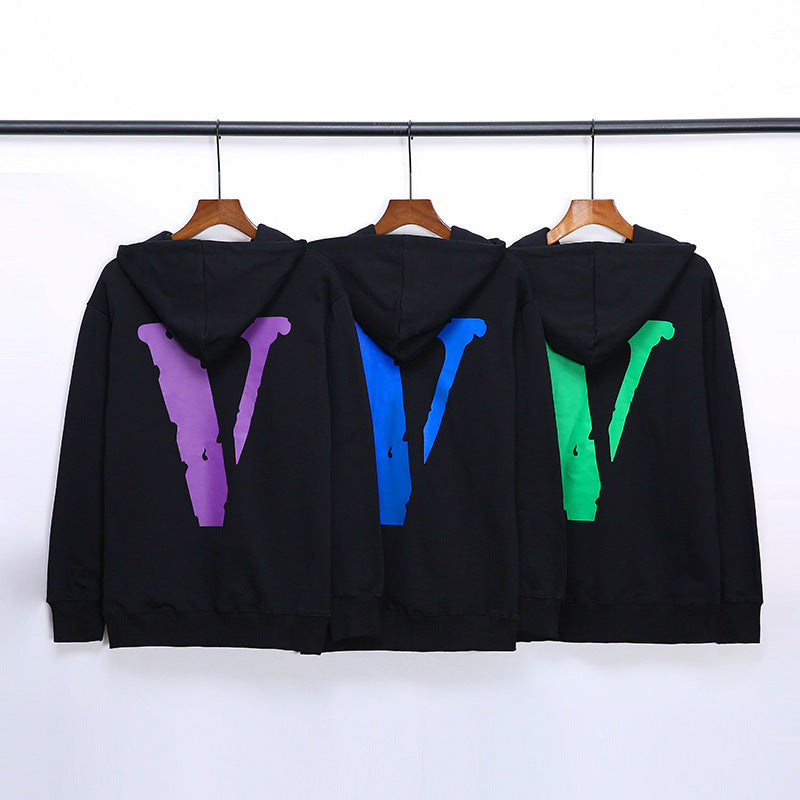 Vlone Hoodie Men's Fall Winter Hooded Casual and Comfortable Sweater