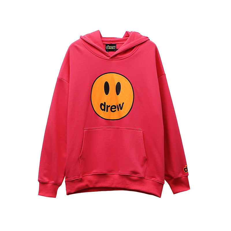 Justin Bieber Drew House Hoodie Smiley Sweater Hooded Pullover Baggy Coat Sweater