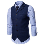 Tuxedo Vests Men Suit Vest Men's Fall Casual Vest