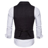Tuxedo Vests Men Suit Vest Men's Fall Casual Vest