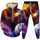 Fire and Ice Hoodie Two-Piece Set