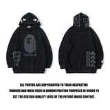 A Ape Print Hoodie Reflective Sweater Teen Hooded Coat