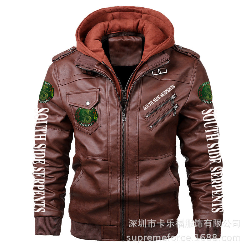 1970 East West Leather Jacket Men's Winter Jacket Men's Leather Jacket Men's Pu Motorcycle