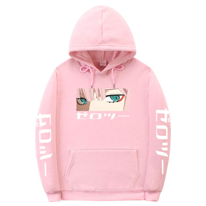 Anime Hoodie Hoodies Pullover Cosplay Costume Day Man Zero Two Darling in the Fran Hooded Sweatshirt Fashion Tops