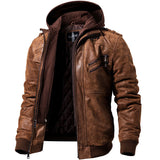 1970 East West Leather Jacket Men's Pu Jacket Coat Fashion plus Size Men's Clothing