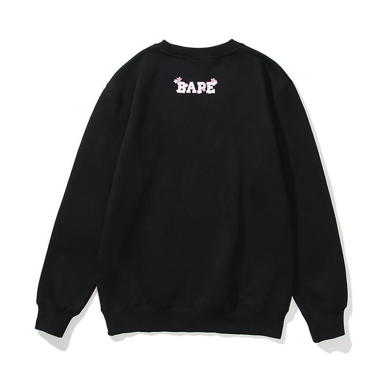 A Ape Print Sweatshirts Autumn and Winter Fashion Brand Pink Camouflage Logo Sweater