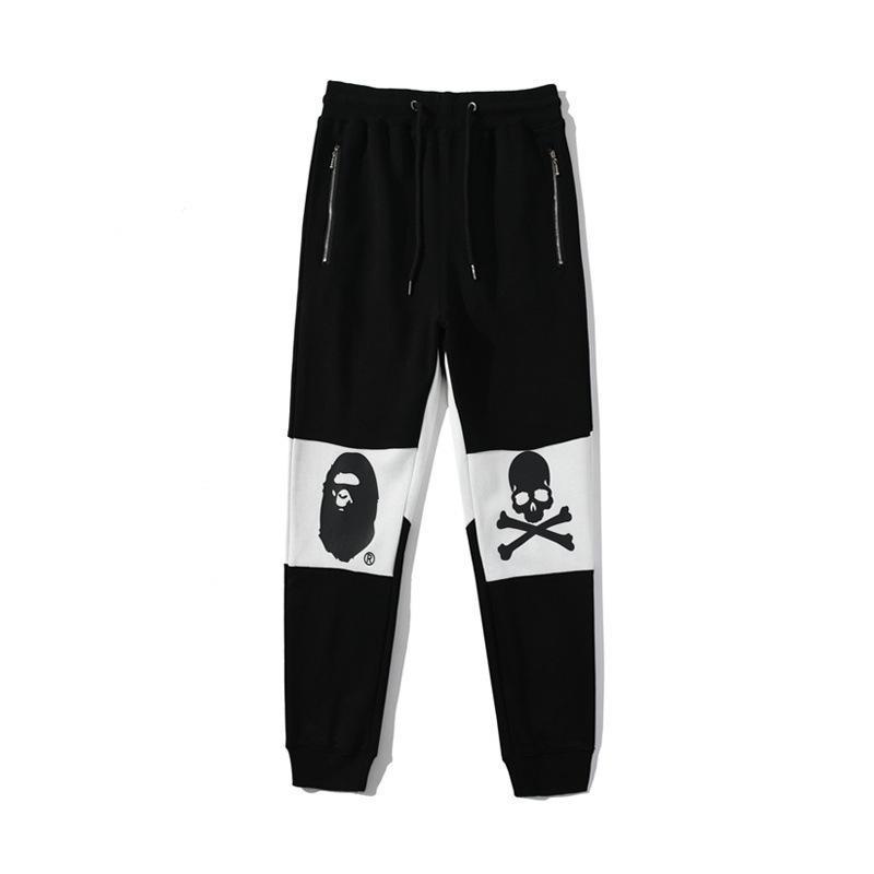 A Ape Print Pant Summer Menswear Trend Multicolor Printing Casual Sports Trousers