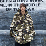 Camouflage Men's plus Size Retro Sports Loose Casual Jacket Top Padded Jacket Men Cotton Padded Jackets