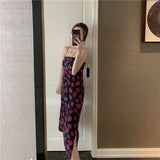 Valentine's Day Outfits Sexy Slim Dress Women's Summer Floral Skirt