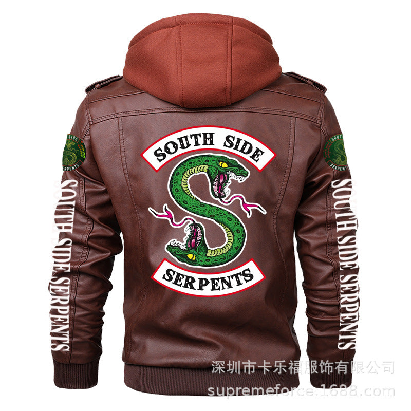 1970 East West Leather Jacket Men's Winter Jacket Men's Leather Jacket Men's Pu Motorcycle