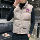 Men's Vest Casual Sleeveless Jacket Men's Jacket Vest Men's Autumn and Winter Vest Top Sleeveless Jacket