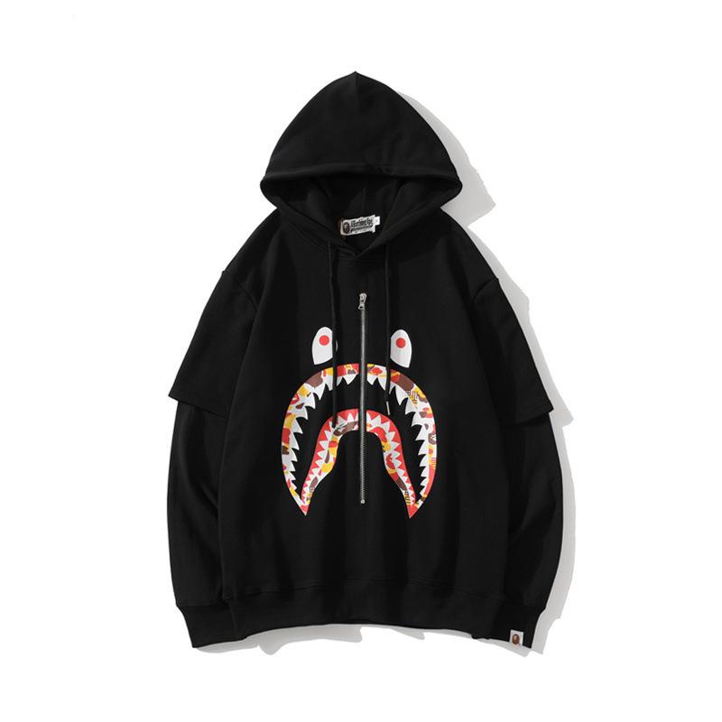 A Ape Print Hoodie Male and Female Couples Wear Pullover Long Sleeve Sweater