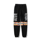 A Ape Print Pant Shark Ape Head Camouflage Reflective Pocket Trousers Loose Casual