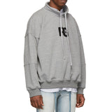 Gyms Fitness Men Sports Hoodie Bodybuilding Workout Jogging Men's Athletic Sweatshirts Sports Sweater Trendy Fashionable Man Workout Clothes Autumn and Winter Stand Collar Loose Sweater