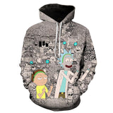 Rick and Morty Pullover Hoodie Sweatshirts 3D Digital Printing Men's Sweater