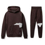 Men Tracksuit Set Jogging Suits Mens Muscle Workout Men's Sports Hoodie Outdoor Sports Basketball Casual Two-Piece Suit