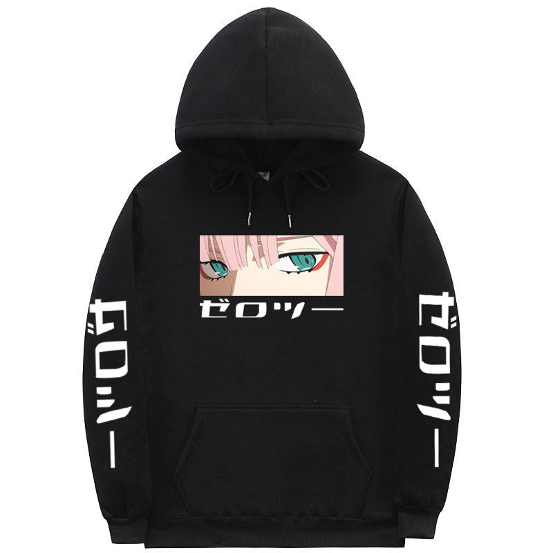 Anime Hoodie Hoodies Pullover Cosplay Costume Day Man Zero Two Darling in the Fran Hooded Sweatshirt Fashion Tops