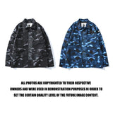 A Ape Print Jacket Spring and Autumn Men's Fashion Fashion Brand Camouflage Workwear Wind Coat Coat