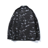 A Ape Print Jacket Spring and Autumn Men's Fashion Fashion Brand Camouflage Workwear Wind Coat Coat