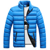 Men's Clothing Thick Warm Jacket Men's Stand-up Collar Slim Fit Solid Color Small Cotton-Padded Jacket Men Coat Men Winter Outfit Casual Fashion