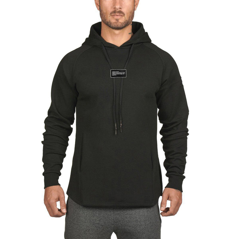 Men's Sports Hoodie Men Sweatshirts Fitness Male's Hoodies Muscle Trendy Sports Casual Hooded Sweater Men's Cotton Workout Top Coat