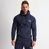 Gyms Fitness Mens Sports Hoodie Bodybuilding Workout Jogging Men′s Athletic Sweatshirts Trendy Sweater Fitness Sports Hooded Pullover Coat Zip-up Shirt