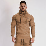 Gyms Fitness Mens Sports Hoodie Bodybuilding Workout Jogging Men′s Athletic Sweatshirts Trendy Sweater Fitness Sports Hooded Pullover Coat Zip-up Shirt