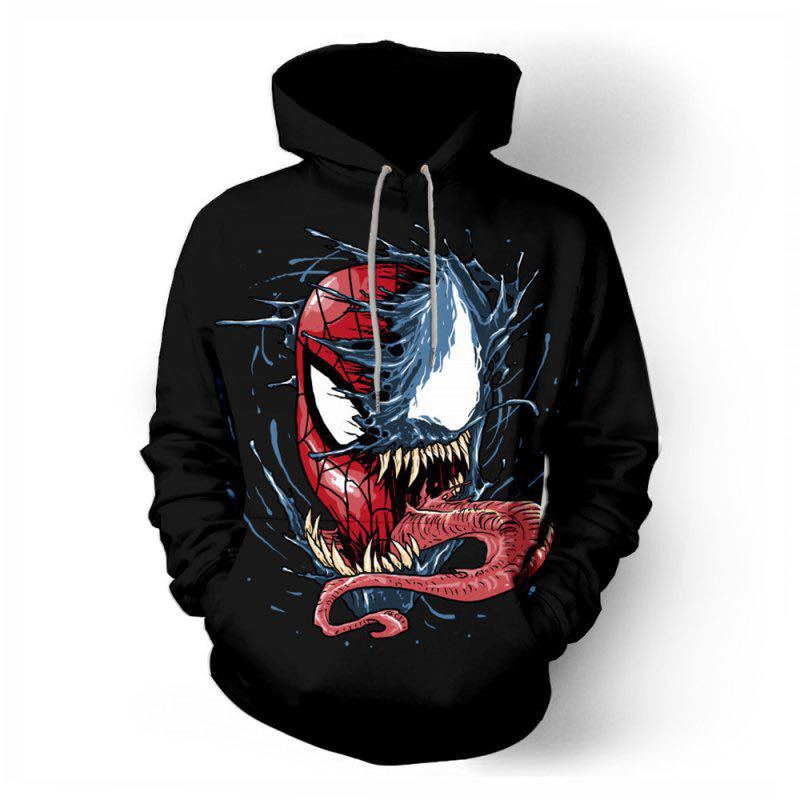 Batman Hoodie Digital Printing Loose Hooded