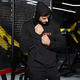 Men's Sports Hoodie Men Sweatshirts Fitness Male's Hoodies Muscle Workout Men's Hooded Sweater Brothers Sports Fashion Training Running Loose Breathable