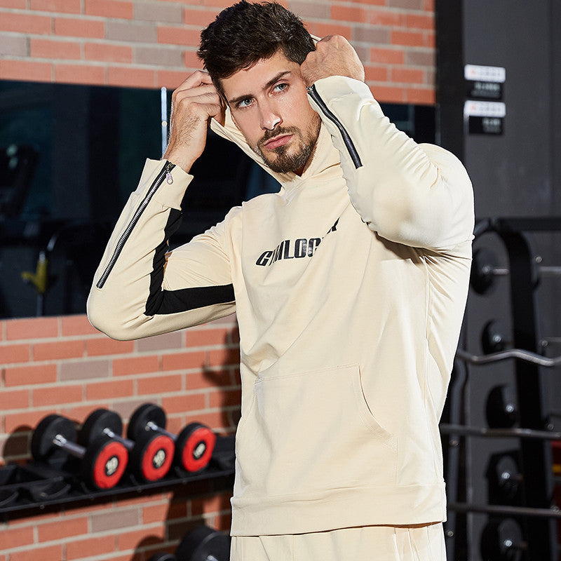 Men's Sports Hoodie Men Sweatshirts Fitness Male's Hoodies Muscle Workout Men's Hooded Sweater Brothers Sports Fashion Training Running Loose Breathable
