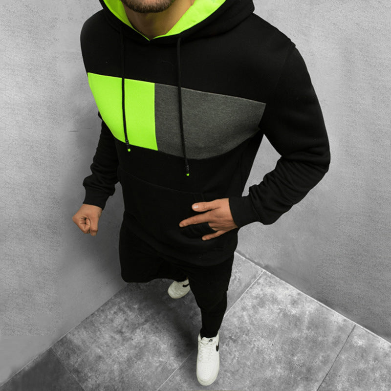 Men's Sports Hoodie Men Sweatshirts Fitness Male's Hoodies Men's Autumn Winter Velvet Padded Thickened Sweater Pullover Long Sleeve Casual Hooded Sweatshirt