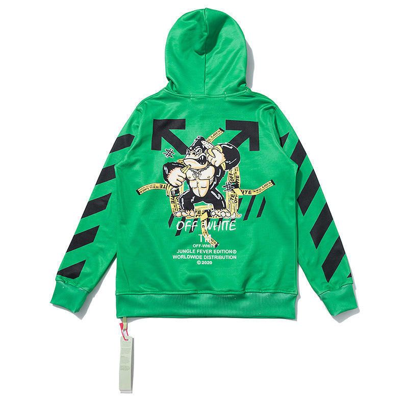Autumn And Winter Cartoon Print Series Men'S And Women'S Hooded Sweater