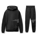Men Tracksuit Set Jogging Suits Mens Muscle Workout Men's Sports Hoodie Outdoor Sports Basketball Casual Two-Piece Suit
