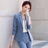 Women Pants Suit Uniform Designs Formal Style Office Lady Bussiness Attire Spring and Autumn Short Suit Black