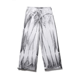 Printed Sweatpants Men's Dyed Casual Pants Harajuku Style Large Size Retro Sports Street Trendy Trousers Men Pants