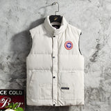 Men's Vest Casual Sleeveless Jacket Men Jacket Autumn and Winter Cotton-Padded Jacket Casual