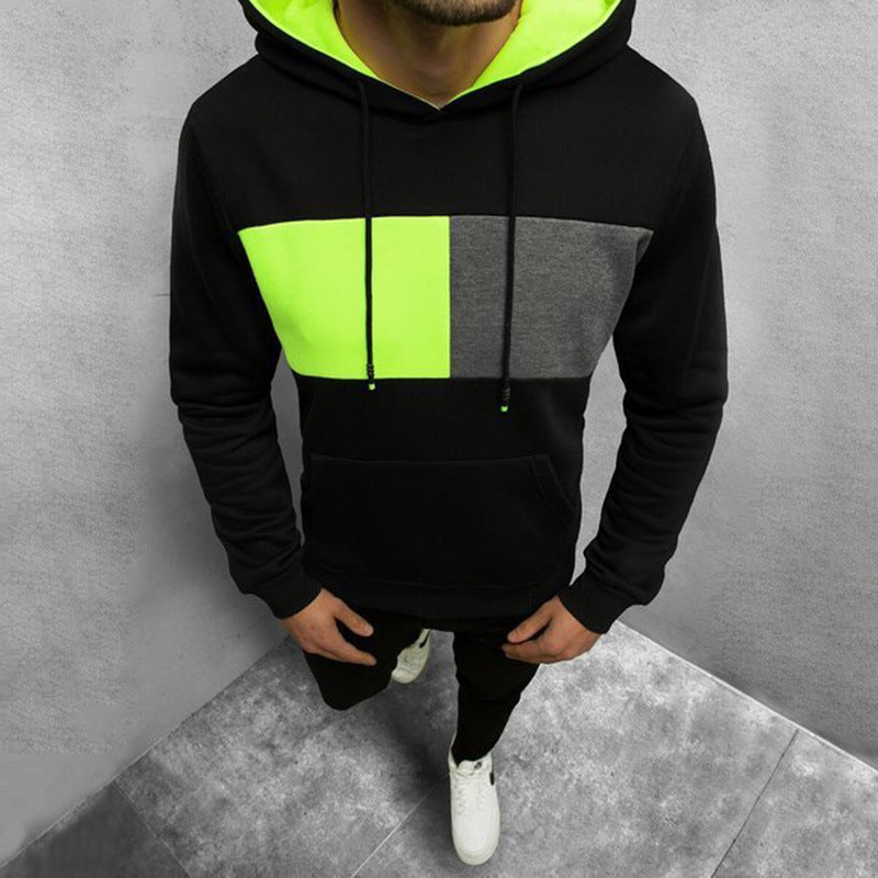 Men's Sports Hoodie Men Sweatshirts Fitness Male's Hoodies Men's Autumn Winter Velvet Padded Thickened Sweater Pullover Long Sleeve Casual Hooded Sweatshirt