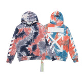 Autumn Printed Tie-Dyed Hooded Sweater For Men And Women