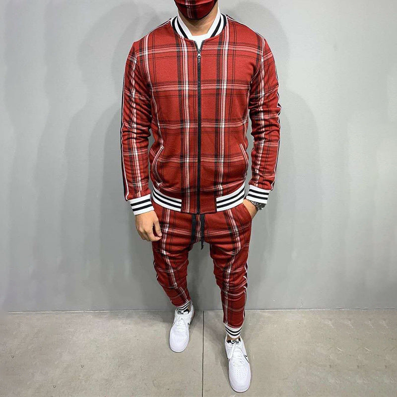 Men′s Athletic Tracksuit Sweat Suits for Men Outfits Spring and Autumn Fashion Slim-Fit Trousers Men's Suit Business Casual