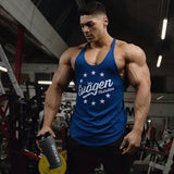 Fitness Mens Sleeveless T-shirt Gym Training Tank Tops & Stringer Vests Vanquish Yellow Stringer Vests Summer Workout Men's Sportswear Cotton Leisure plus Size Loose