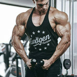 Fitness Mens Sleeveless T-shirt Gym Training Tank Tops & Stringer Vests Vanquish Yellow Stringer Vests Summer Workout Men's Sportswear Cotton Leisure plus Size Loose