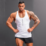 Fitness Men Sleeveless T-shirt Gym Training Tank Tops & Stringer Vests Fashion Men's Sports Vest Summer Sportswear Outdoor Leisure