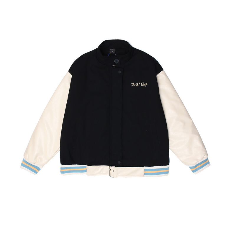 Cartoon Printed Men's plus Size Retro Sports Long Sleeve Casual Loose Padded Coat Men Cotton Padded Jackets