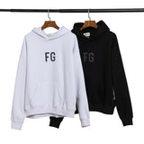 Fog Essentials Hoodie Autumn and Winter Laser Reflective FG Rich High Street Hoodie Brushed Hoody