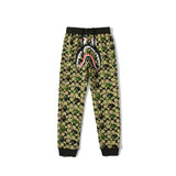 A Ape Print Pant Shark Head Small Dinosaur Camouflage Trousers Men's and Women's Casual Pants