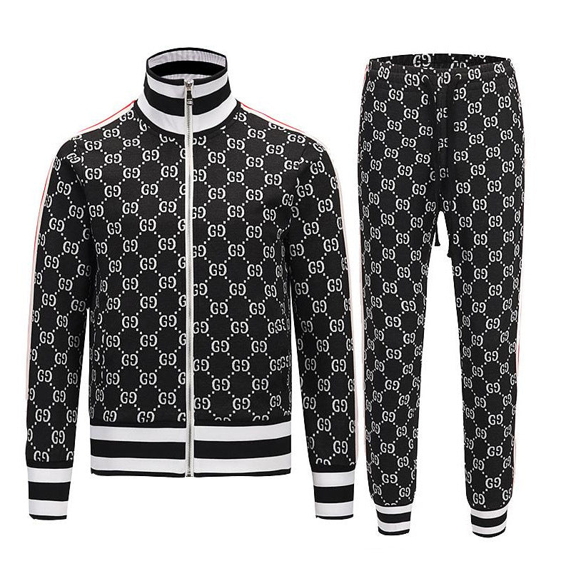 Men′s Athletic Tracksuit Sweat Suits Outfits Casual gucci style gg logo Men's Fitness Sportswear